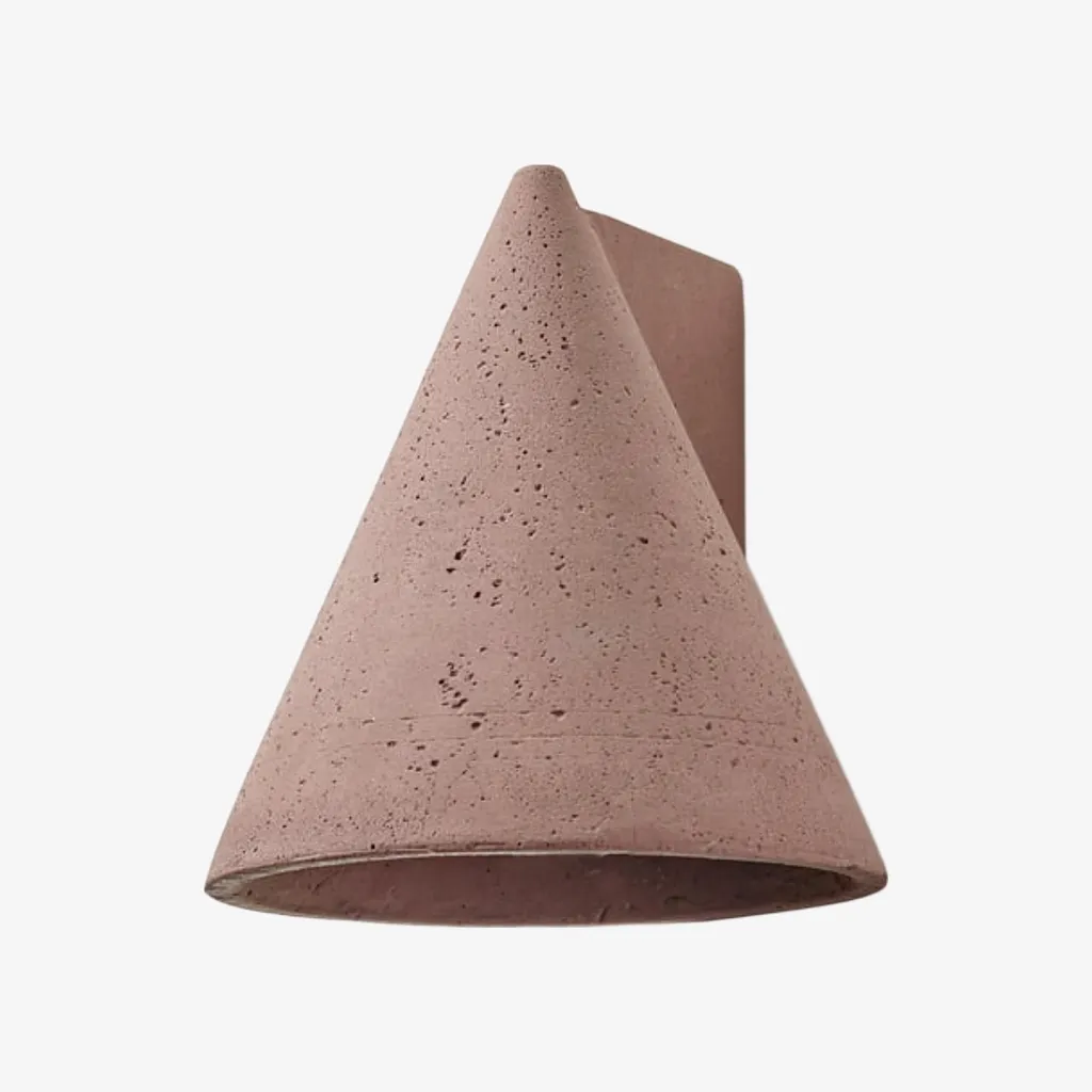 Concrellia Tapered Concrete Wall Lamp - Modern Artistic Sconce for Bedroom KL2271