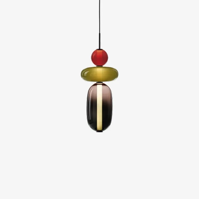 Nordic Art Deco Stained Glass Pendant Light KL182