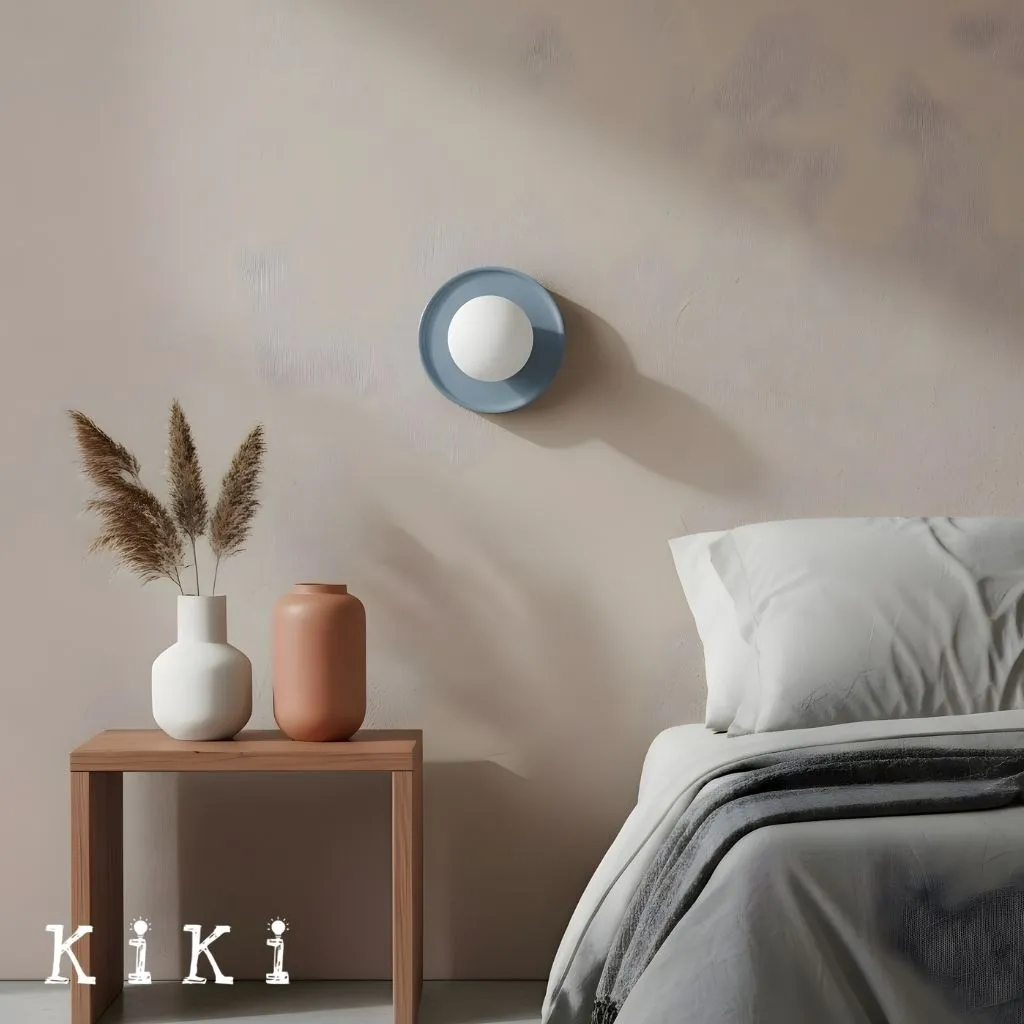 Soina Minimalist Globe Wall Light with Ceramic Base - Warm Ambient Lighting for Home KL1684