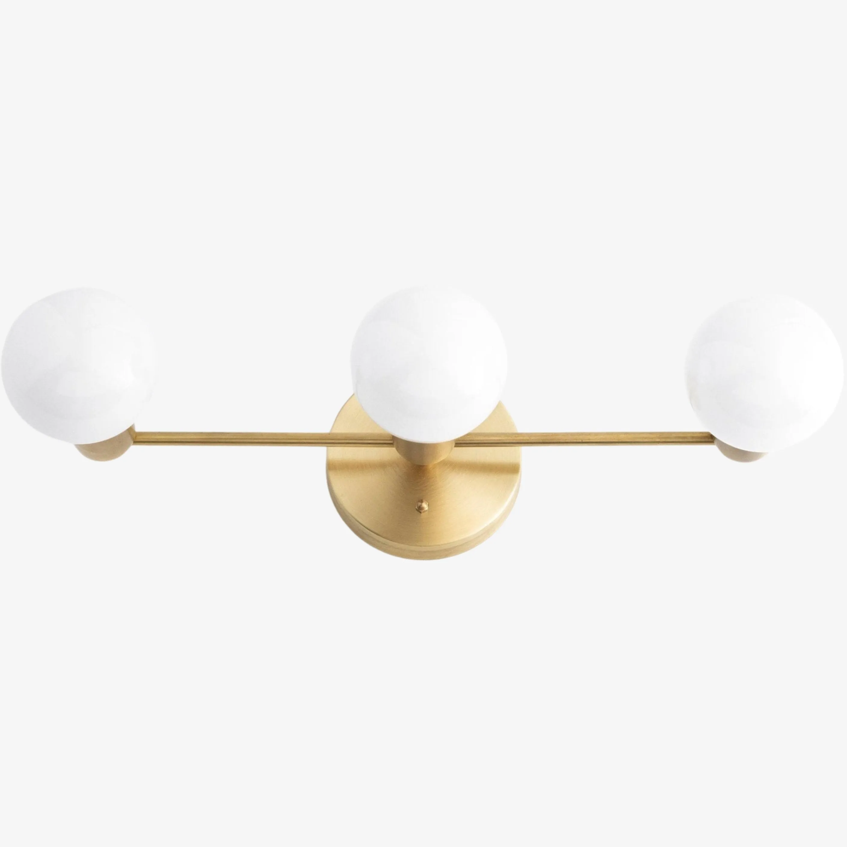 Glorica Glass Mid Century Modern Vanity Light - 3 Light Wall Fixture KL1527