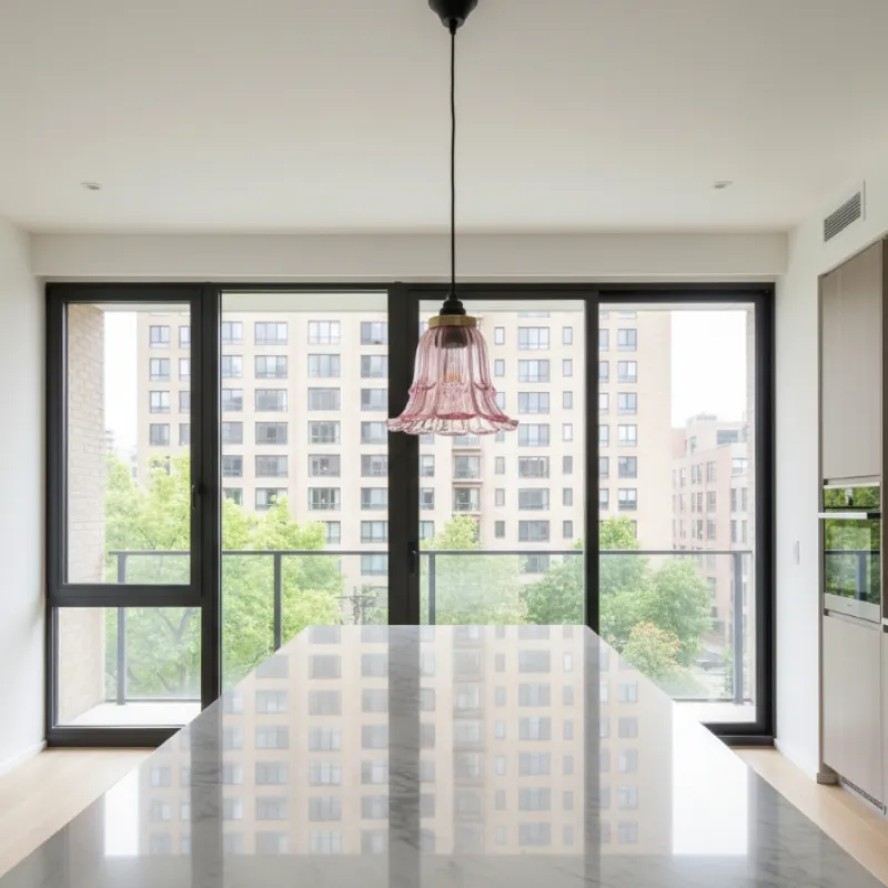Solmira Classic Glass Pendant Light - Decorative Easy Fit Pendant Lamp for Lounge and Entryway KL2304