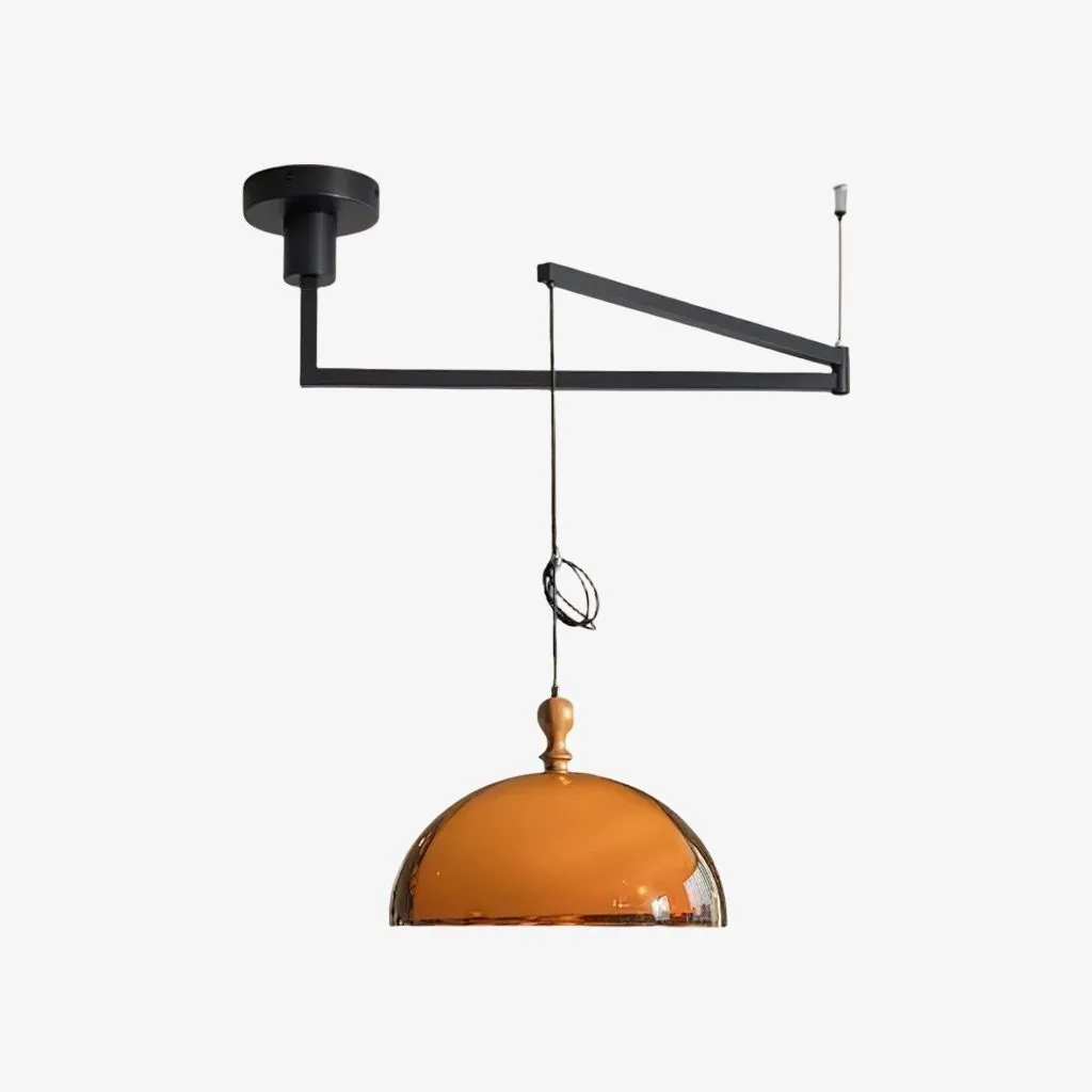Afterglow Acrylic Dome Pendant Light - Medieval Pendant Lamp for Dining Rooms and Entryways KL2052