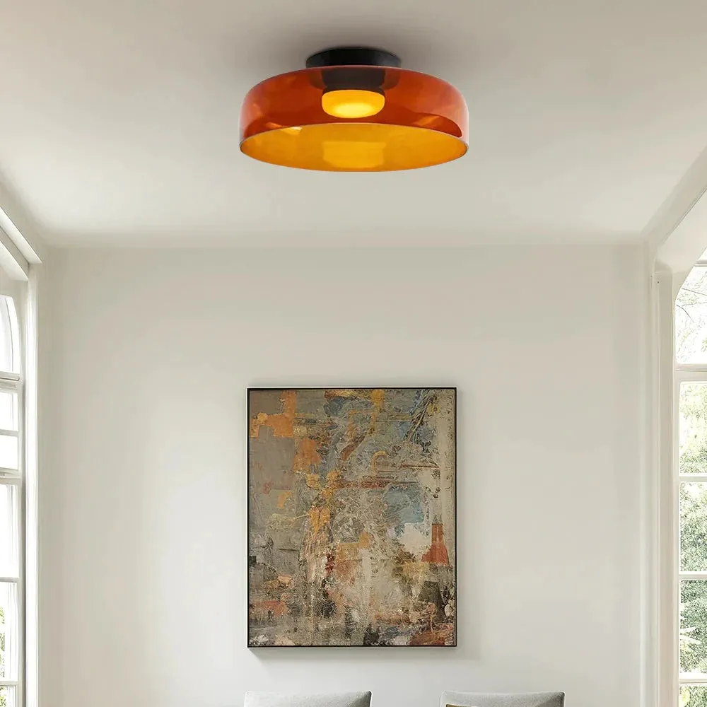 Celestial Morandi Layered Glass Ceiling Light - Scandinavian Ceiling Lamp For Living Room KL2146