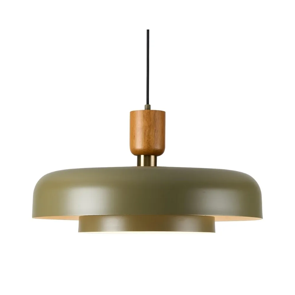 Natural Circle Modern Wooden Pendant Light KL1101