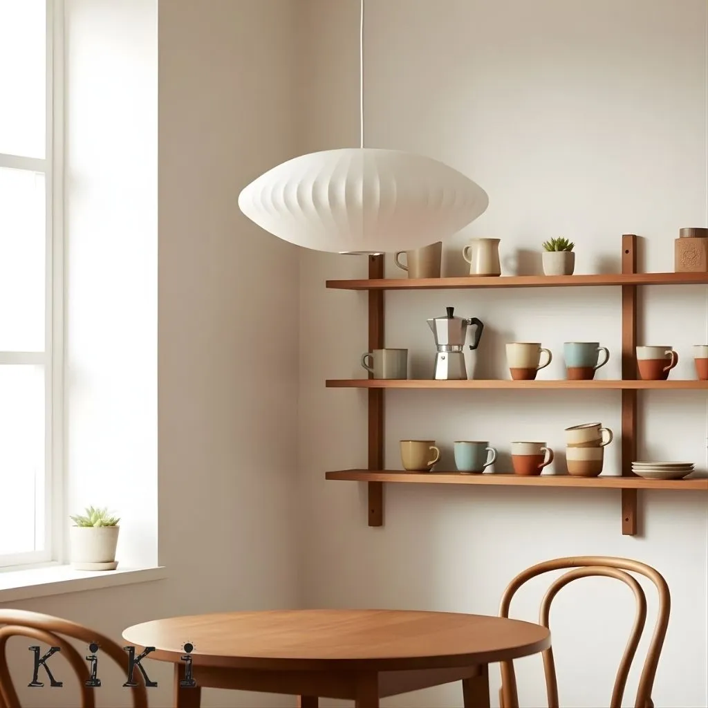 Lightweight Nelson Bubble Pendant Light - Modern Silk Pendant Light for Office or Lounge