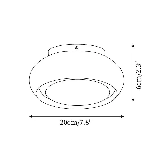 Atmospheric Simple Double Disc Ceiling Light KL631