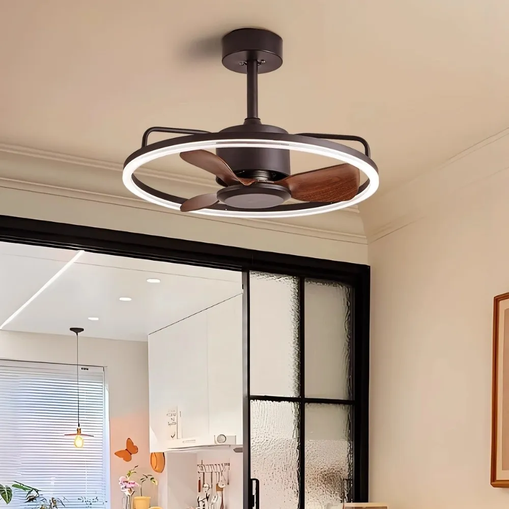 Vintage Bauhaus LED Silent Fan Ceiling Light KL943