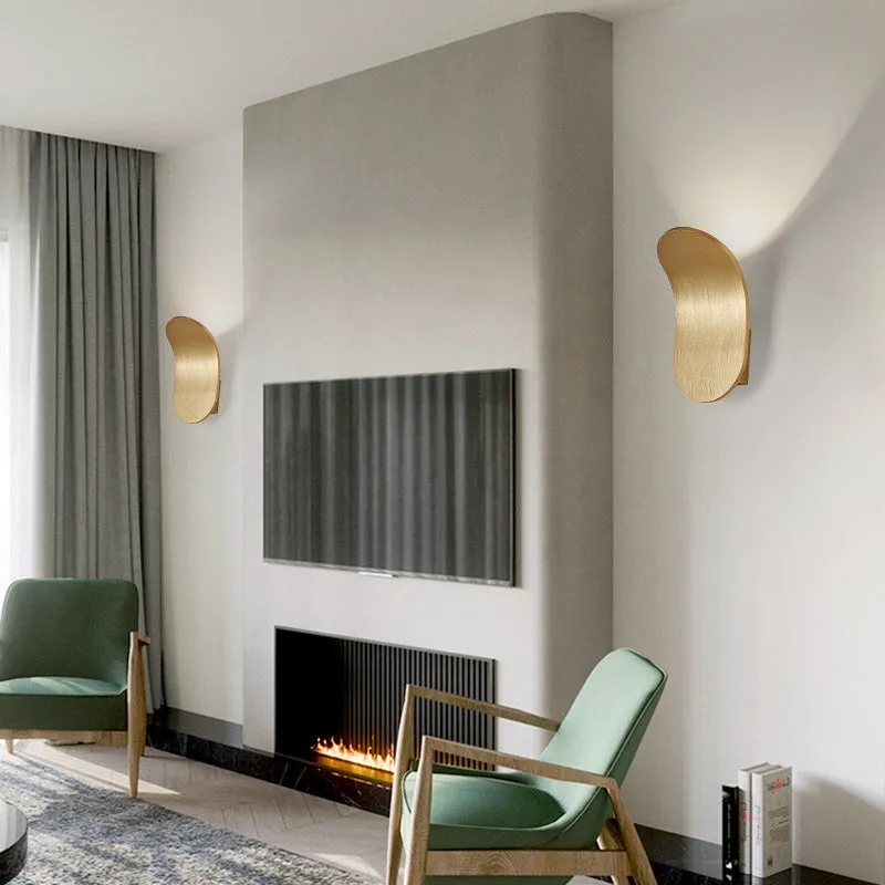 Contemporary Scandinavian Aluminum Arch LED Wall Sconce Lamp KL319