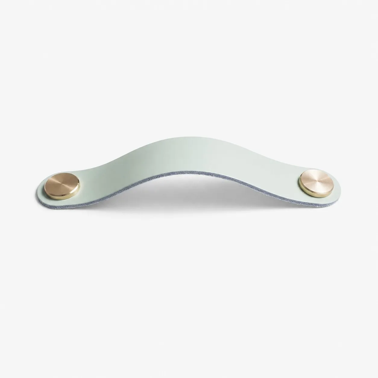 Cowhide leather and brass cabinet pull handle color and size option