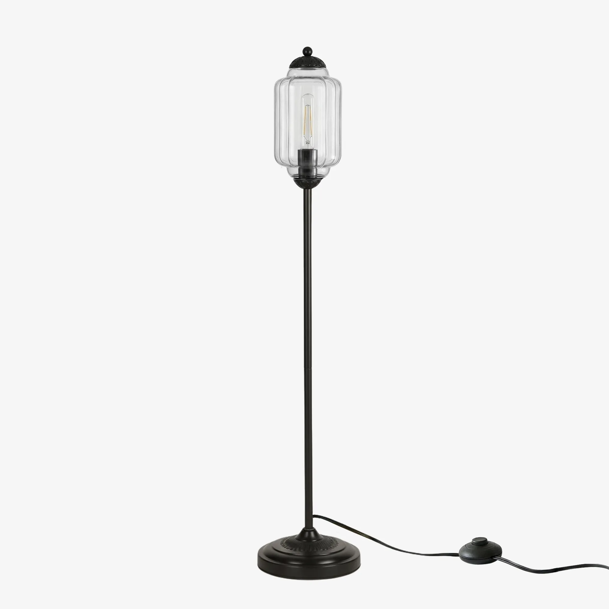 Eloise Artistic Textured Glass Floor Lamp - Elegant Lighting for Bedroom or Interior Space KL2330
