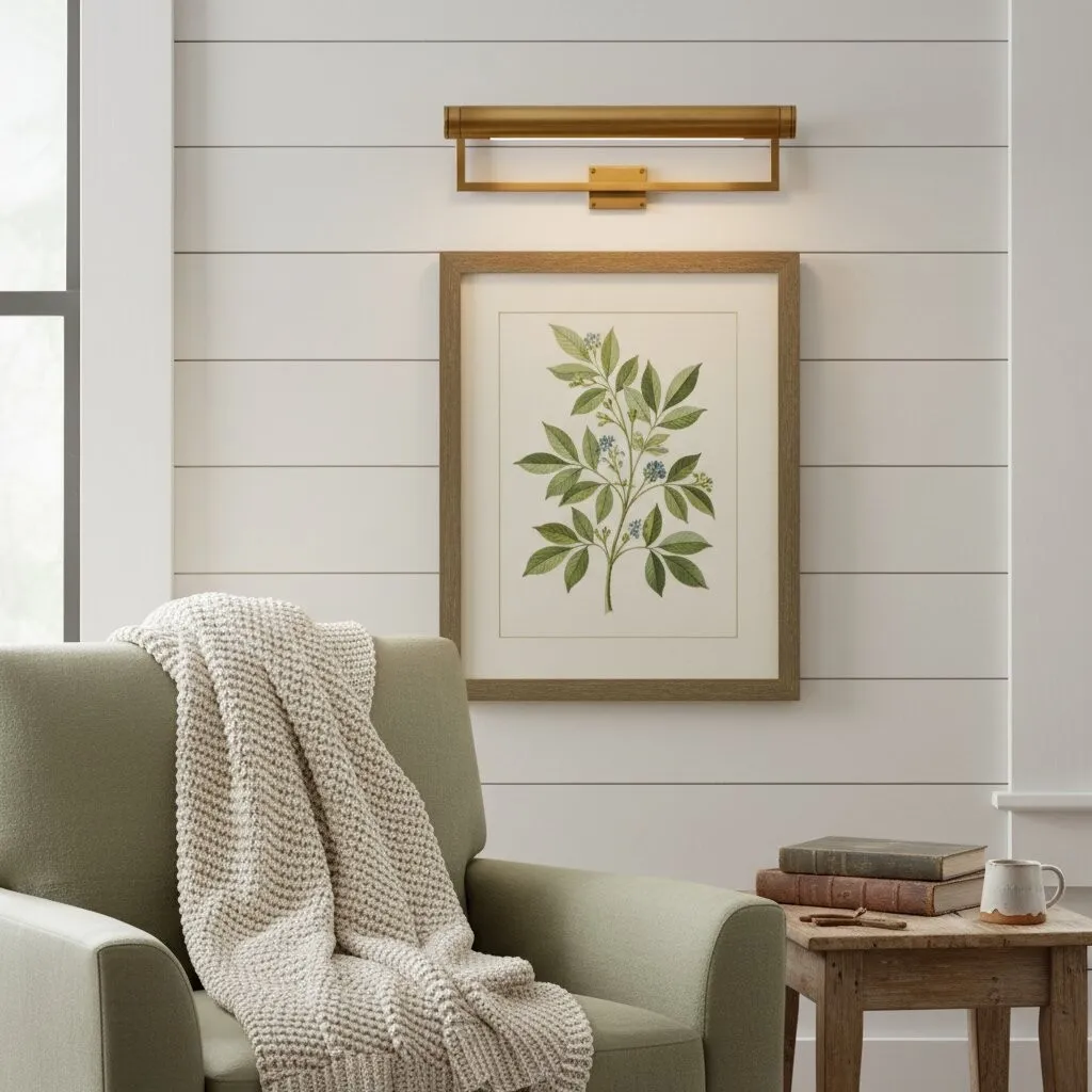 Aurix Picture Light - Sleek Slim Design Wall Lamp Metal Finish for Living Rooms & Galleries KL2165