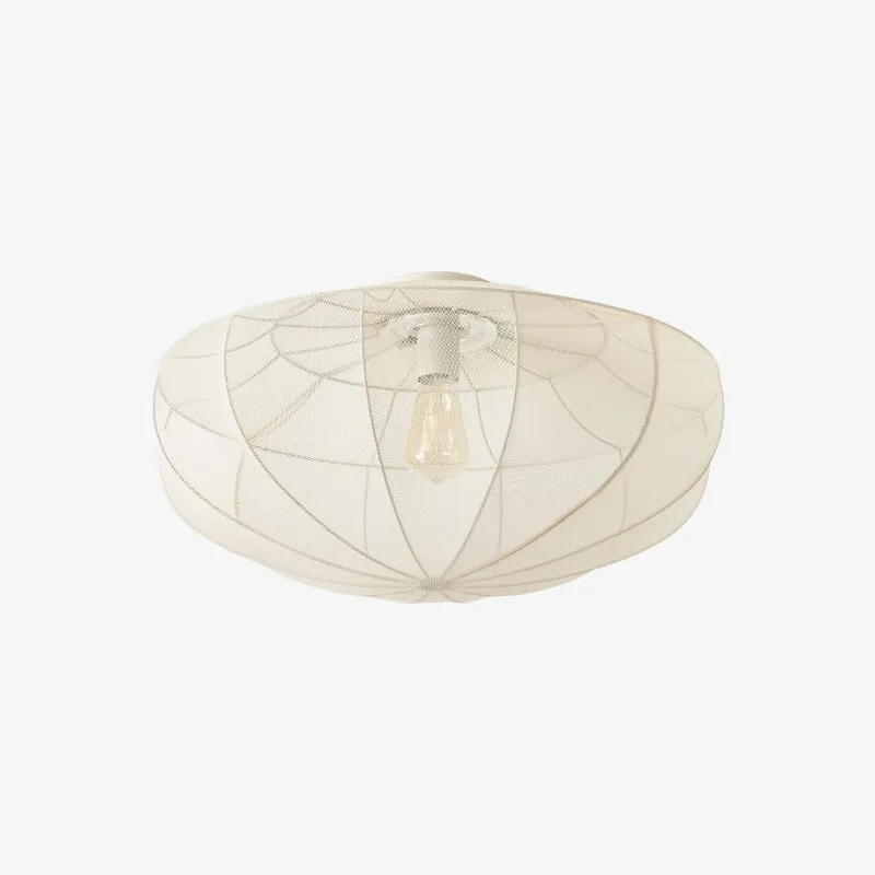 Lumifil Draped Mesh Ceiling Light - Boho Rustic Textured Shade Lamp for Living Room or Bedroom KL1707