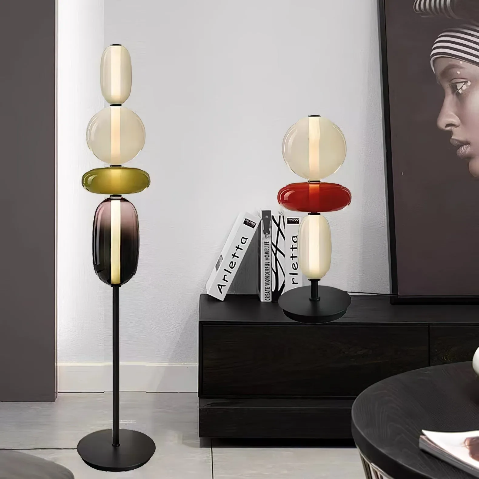 Nordic Minimalist Creative Luxury Gourd Glass Table Lamp KL278