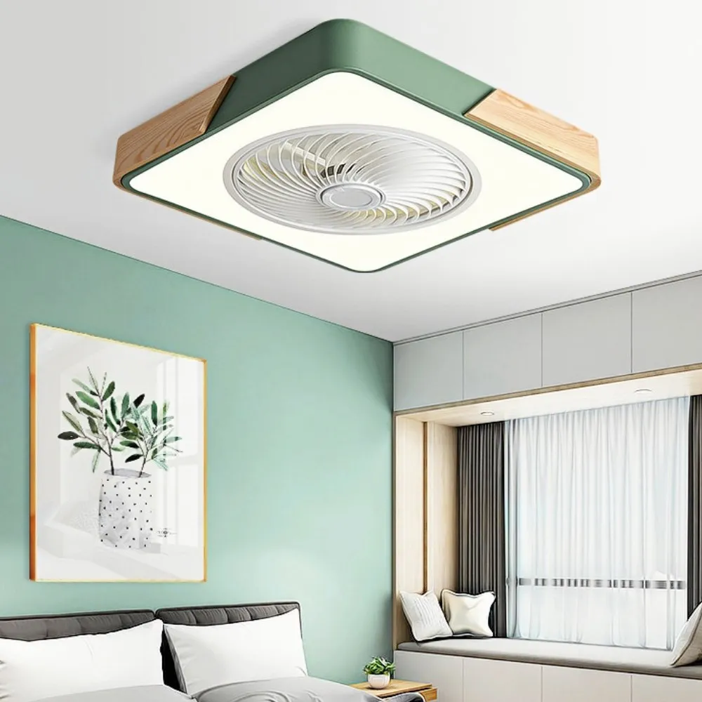 Scandinavian Style Wood Round Ceiling Fan Light KL932