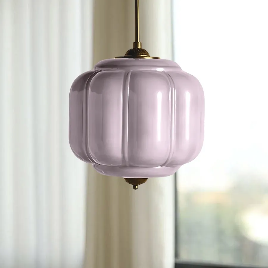 Vintage Eloise Opal Glass Pendant Light KL926