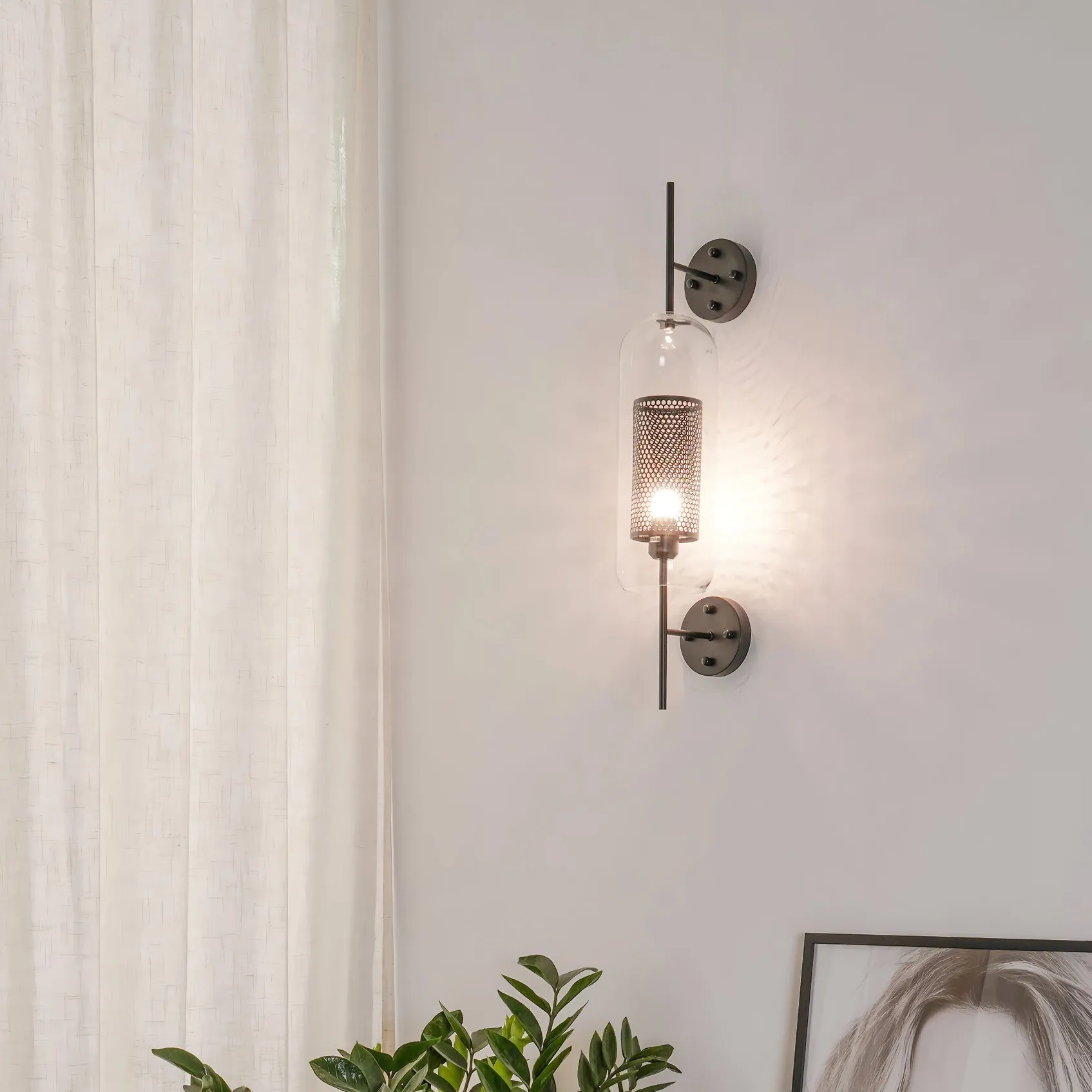 Chiswick Glass Wall Light