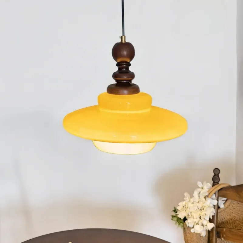 Medieval Cream Glass Pendant Lamp KL306