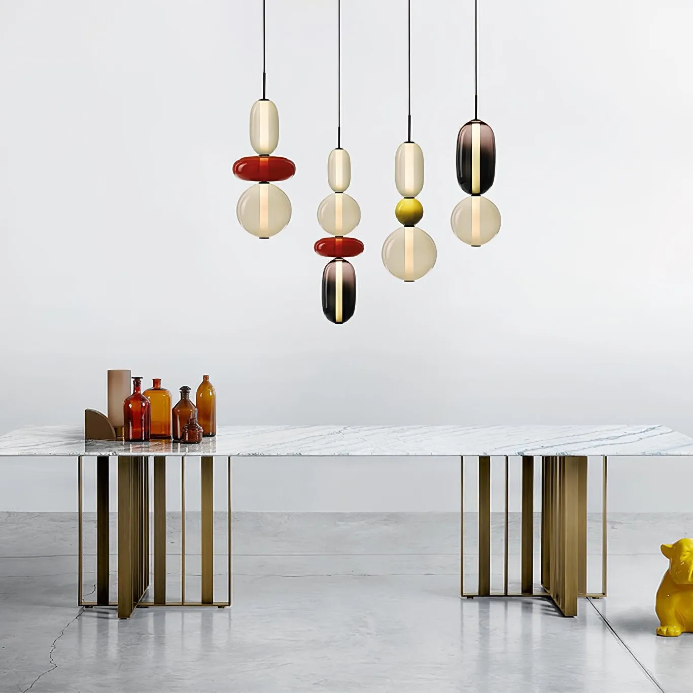 Nordic Art Deco Stained Glass Pendant Light KL182