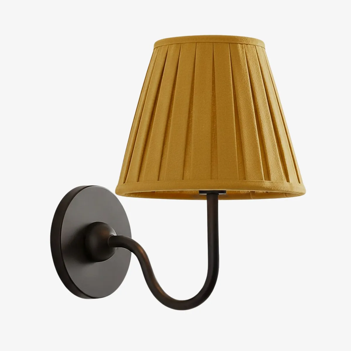 Luvora Vintage Pleated Shade Wall Lamp - Refined Linen Sconce For Bathroom or Corridor KL1272