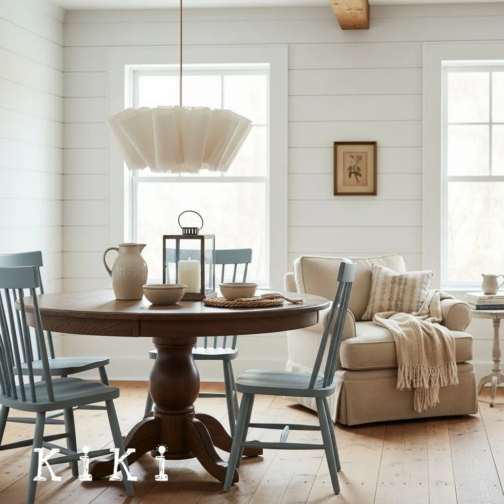 Pleated Linen Fabric Pendant Light – Nordic Layered Fabric Shade Lighting KL1212