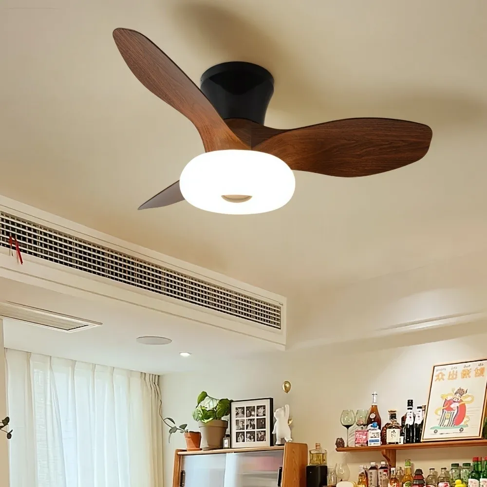 Cream Style Ultra Quiet Led Ceiling Fan For Bedroom KL948