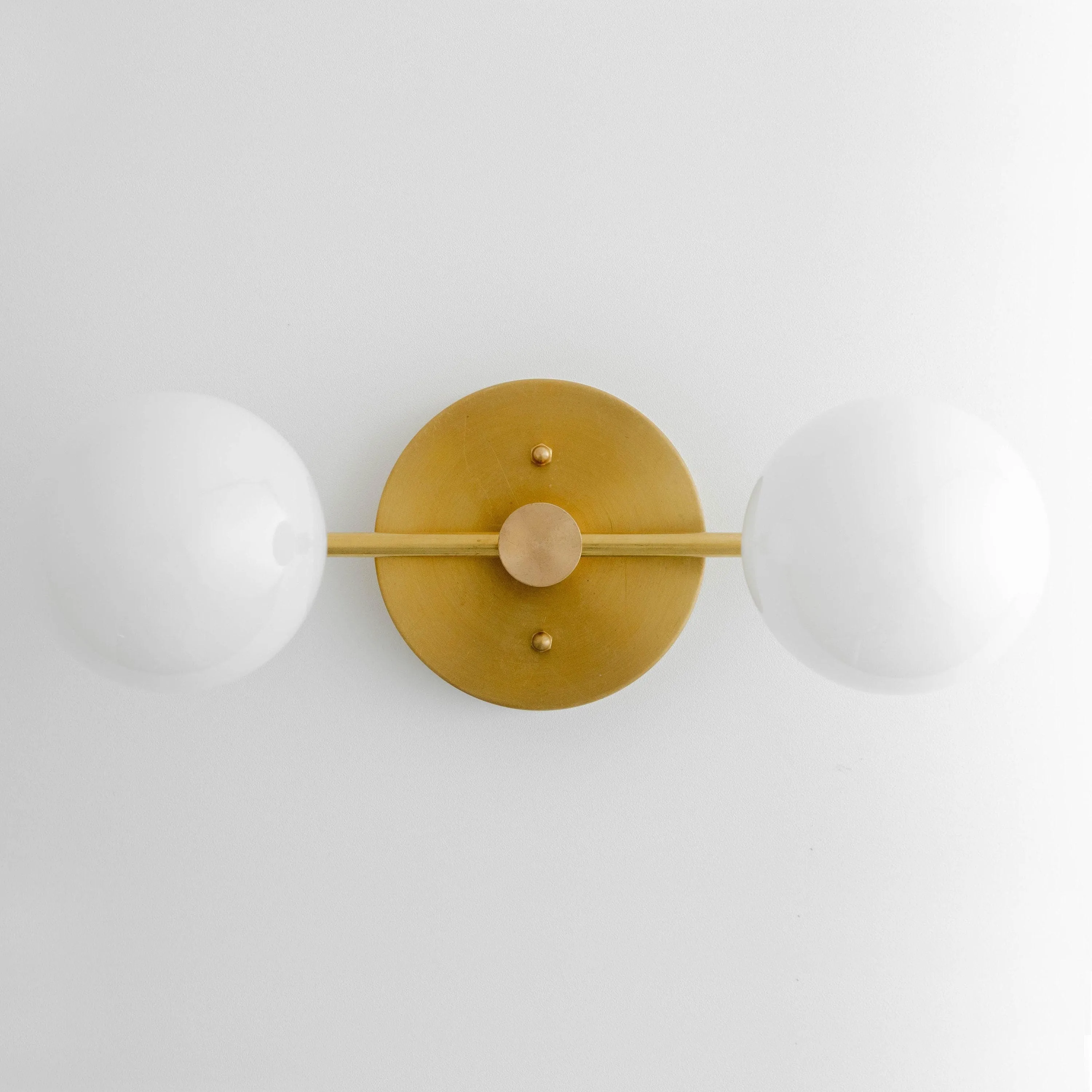 Glorica Glass Vanity Light - Modern Brass Wall Sconce for Bathroom Style KL1422