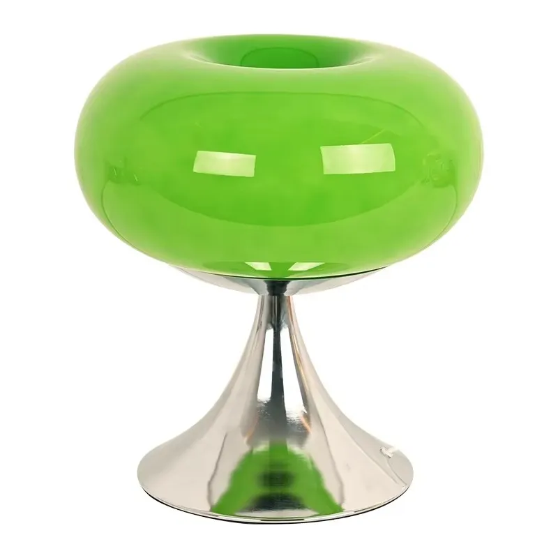 Lollora Apple Metal Glass Table Lamp - Soft Mood Lighting for Nightstand and Study KL128