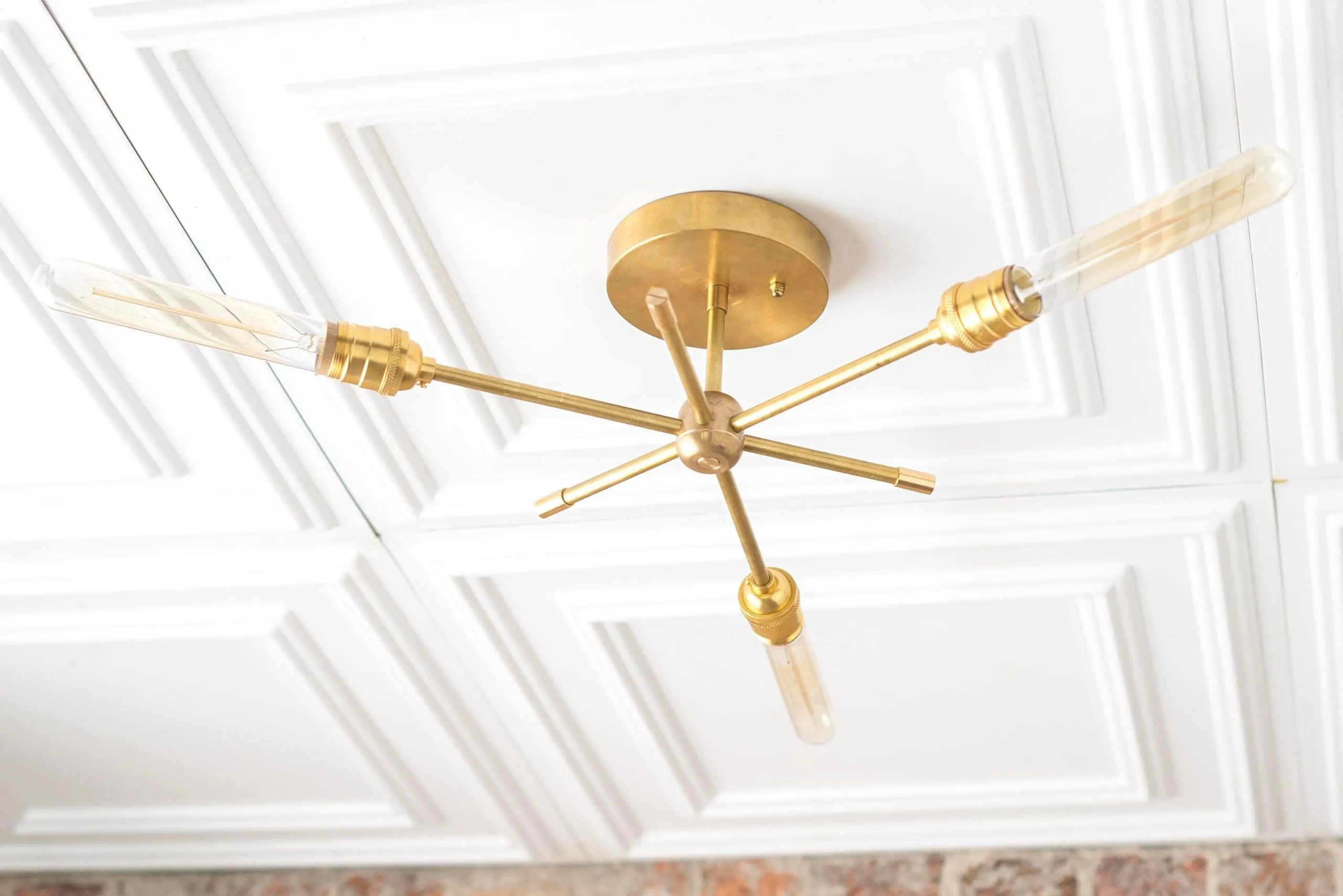 Mobilux Line Industrial Chandelier - Modern Ceiling Light Fixture for Home KL1411