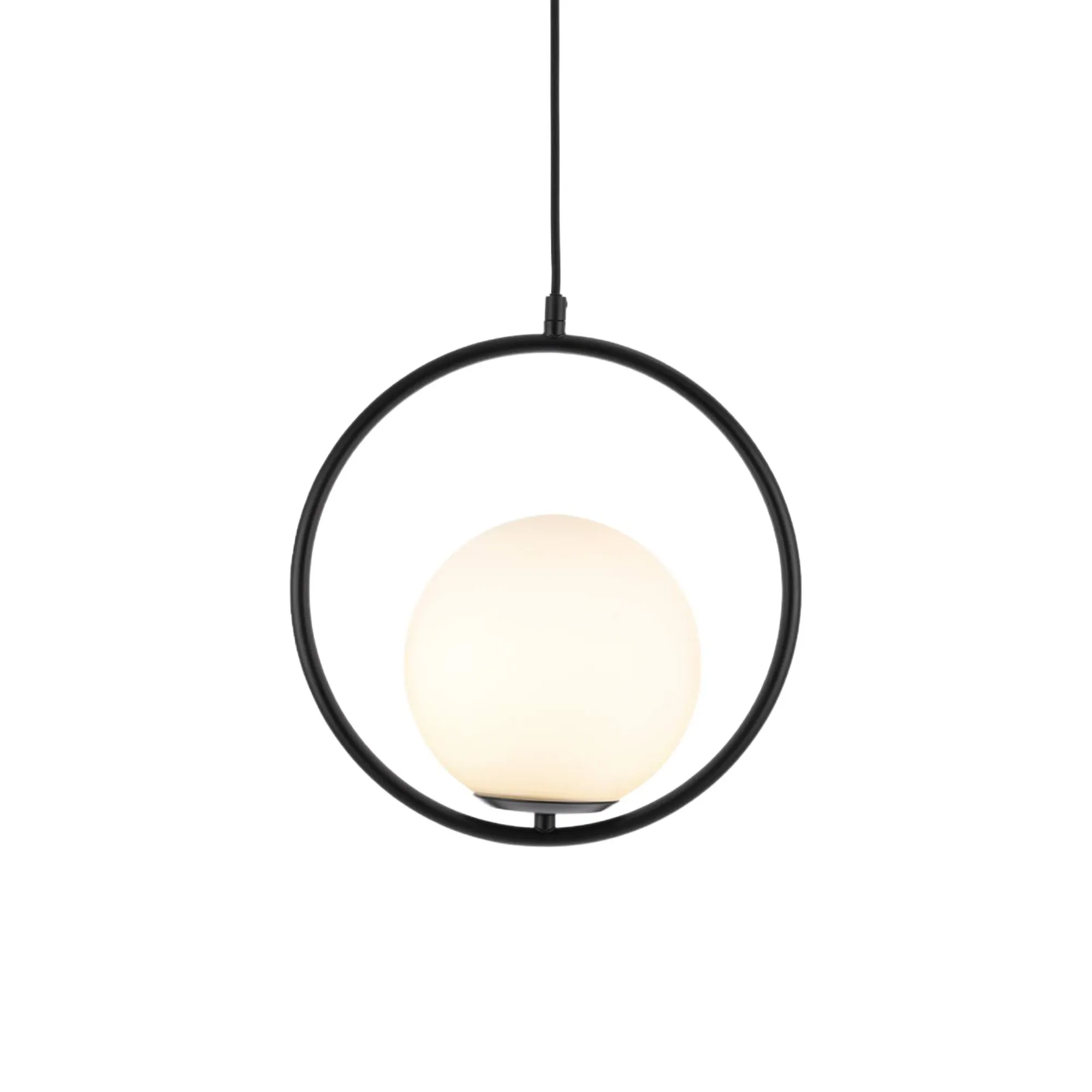 Mila Elegant Sphere Pendant Lamp - Glass Ball Pendant Light for Kitchen or Dining Room