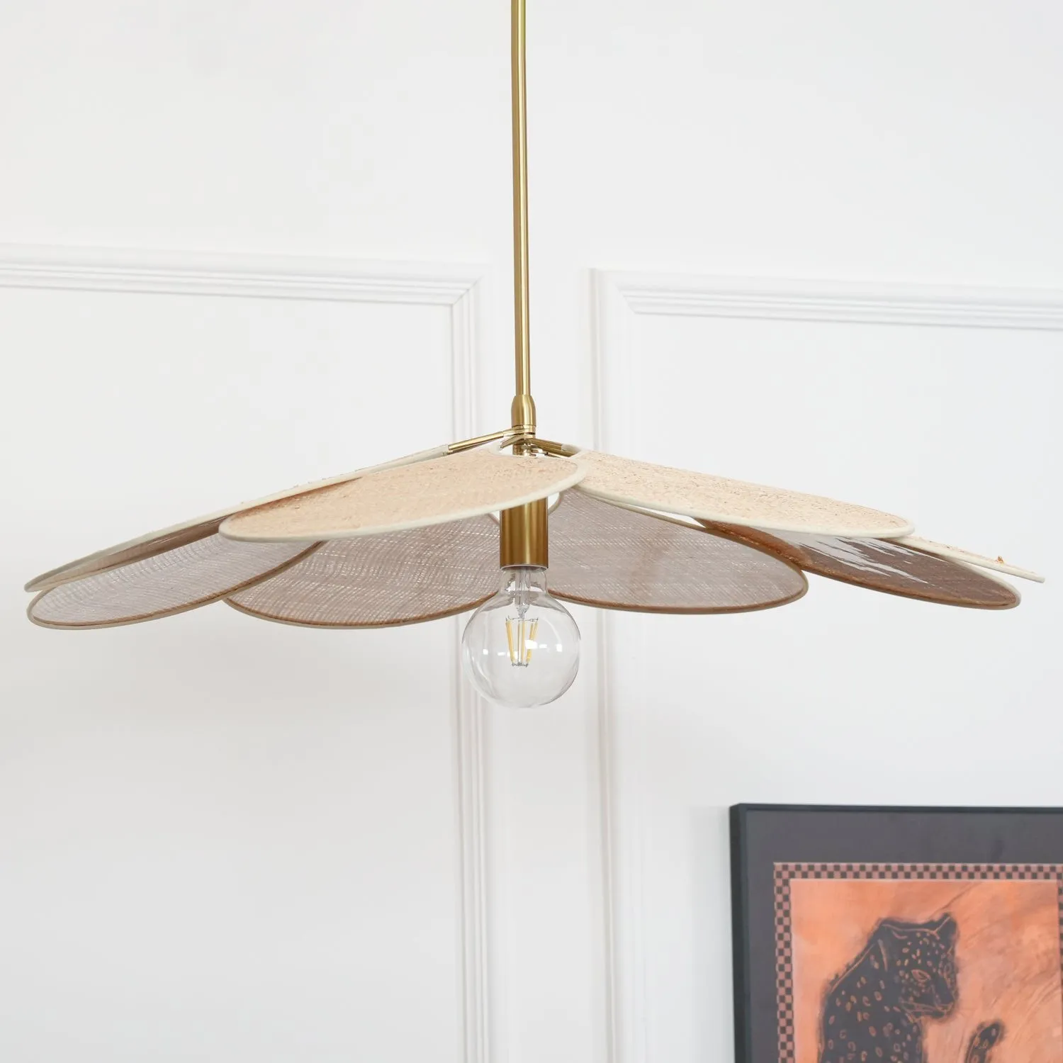 Petals Bloom Rattan Pendant Lamp KL574