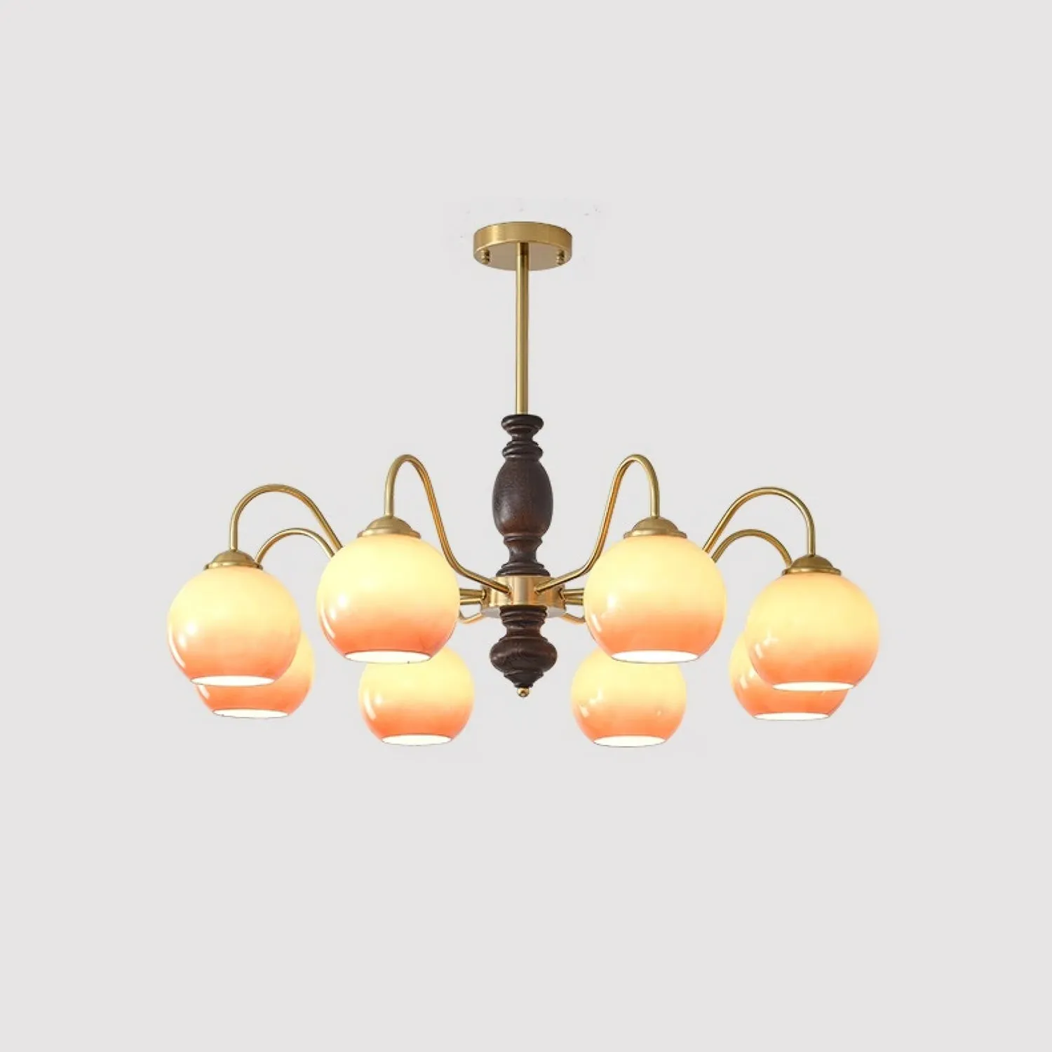 French Medieval Style Caramel Orb Chandelier KL279