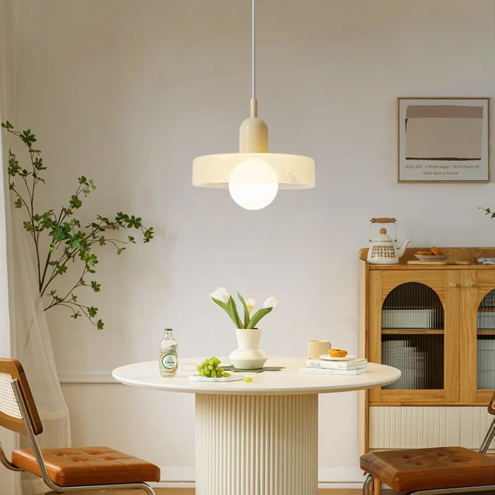 Modern Crystal Glass Disc Orb Pendant Light For Kitchen Island KL920