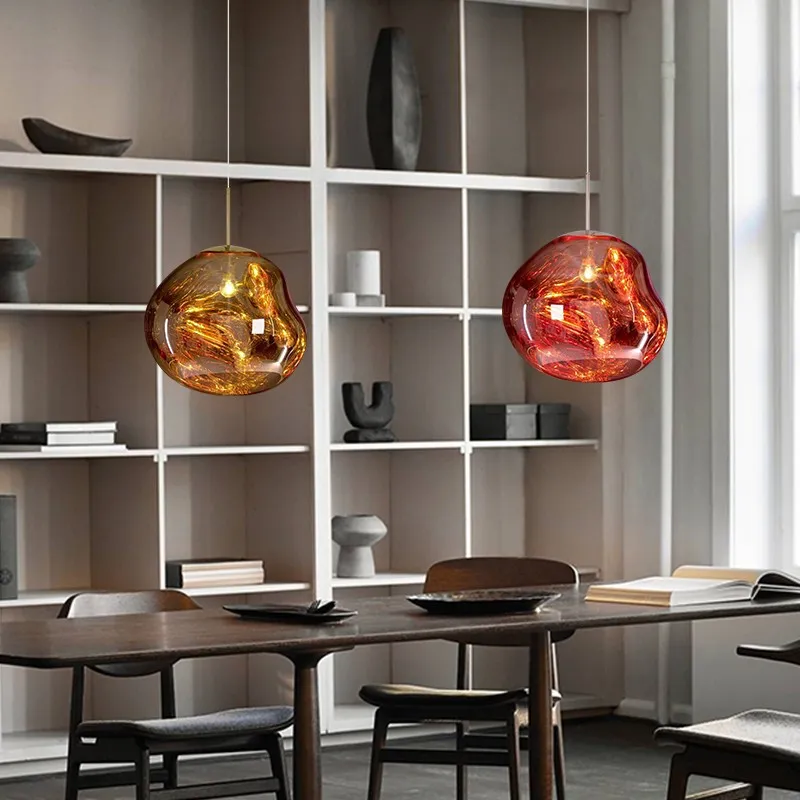 Modern Melt Pendant Light - Fluid Shape Acrylic Pendant Light for Kitchen