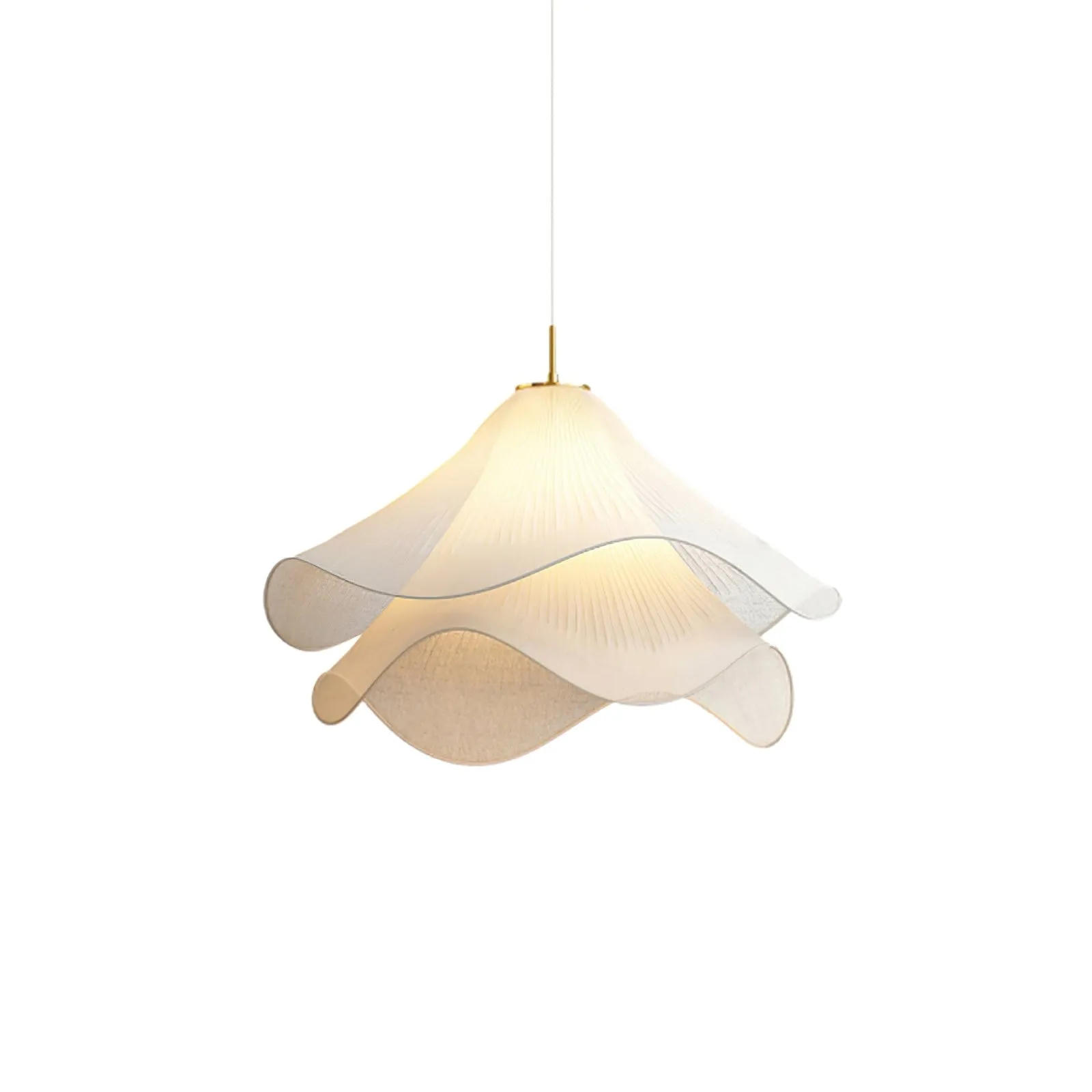 Ethereal Bloom Sculptural Fabric Pendant Light – Modern Floral-Inspired Lighting for Dining & Living Space KL1160