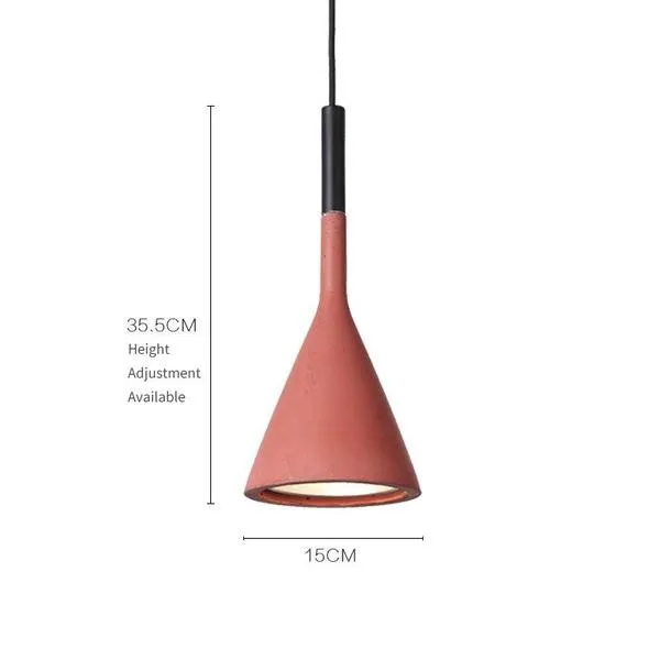 Aplomb Concrete Pendant Lamp - Minimalist Design Lighting for Dining Room and Office