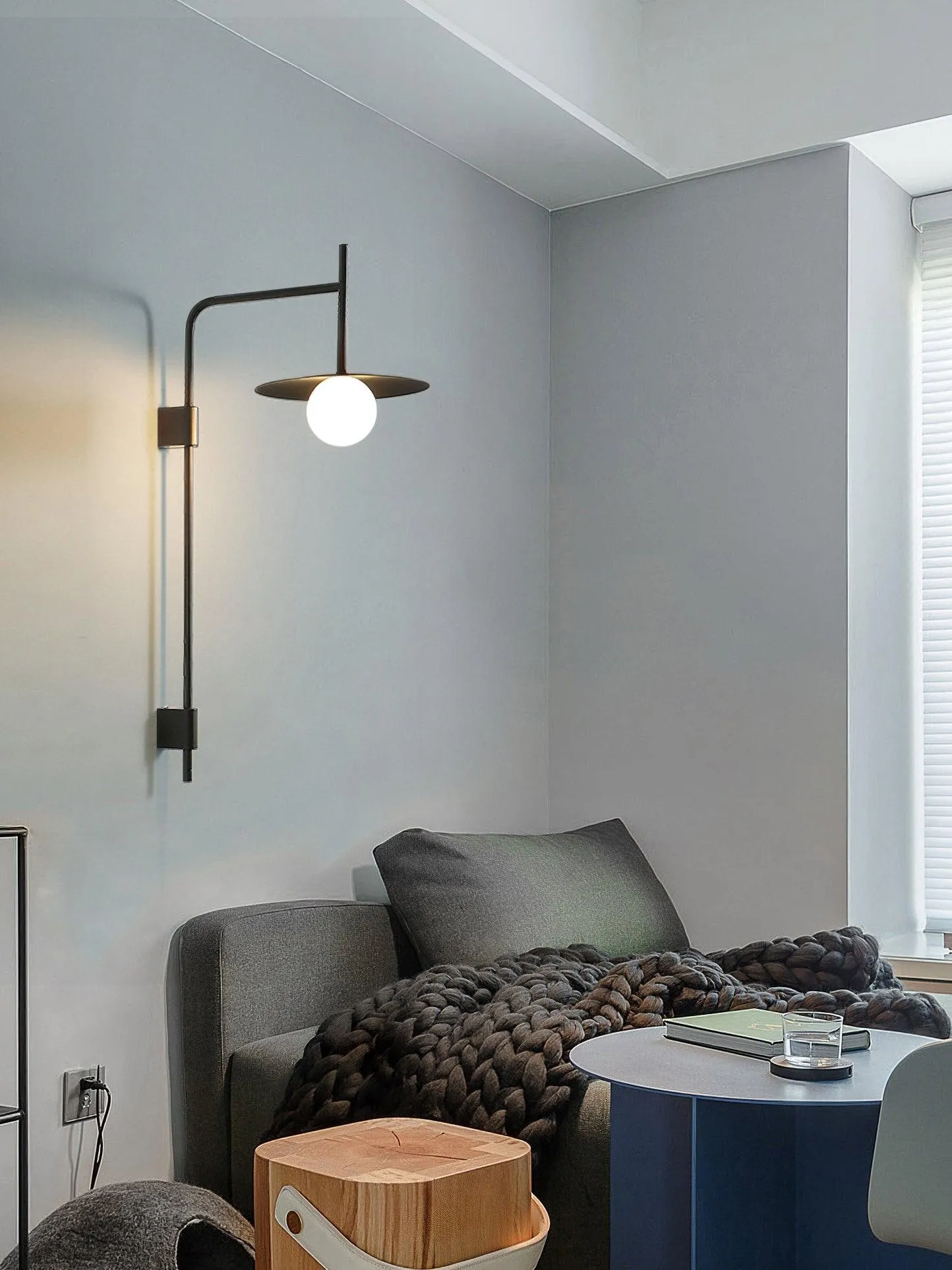 Nordic Swing Arm Wall Lamp for Living Room KL831