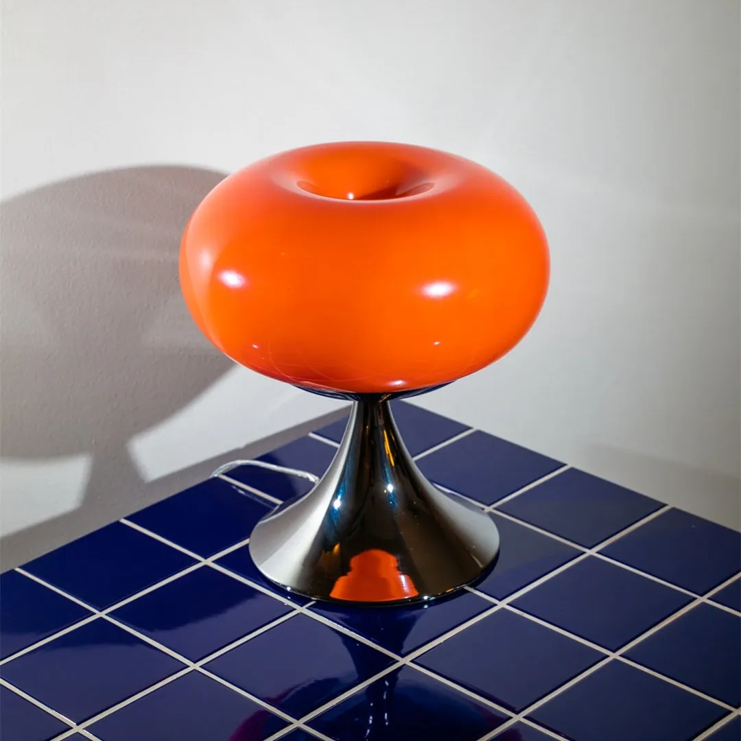 Lollora Apple Metal Glass Table Lamp - Soft Mood Lighting for Nightstand and Study KL128
