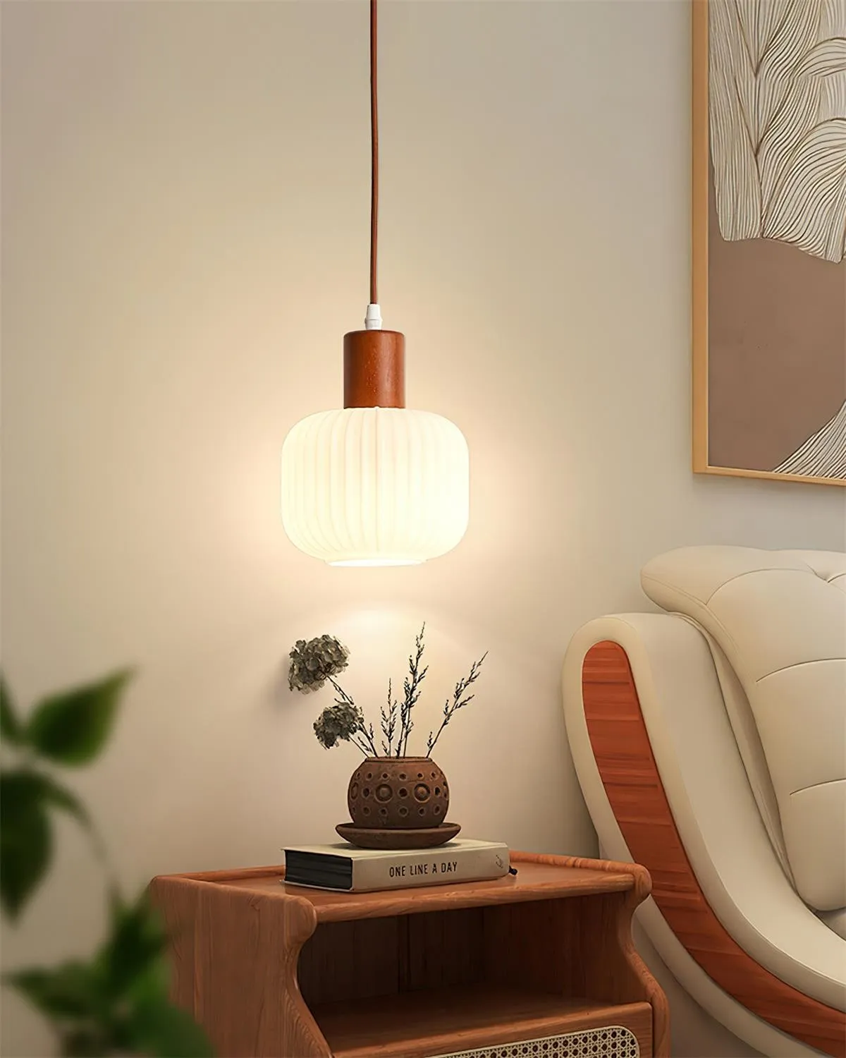 Mid Century Modern Glass Pot Pendant Lamp For Kitchen Island KL617