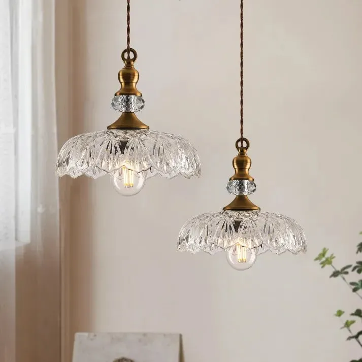 Mid Century Mini Kitchen Island Glass Pendant Light KL843