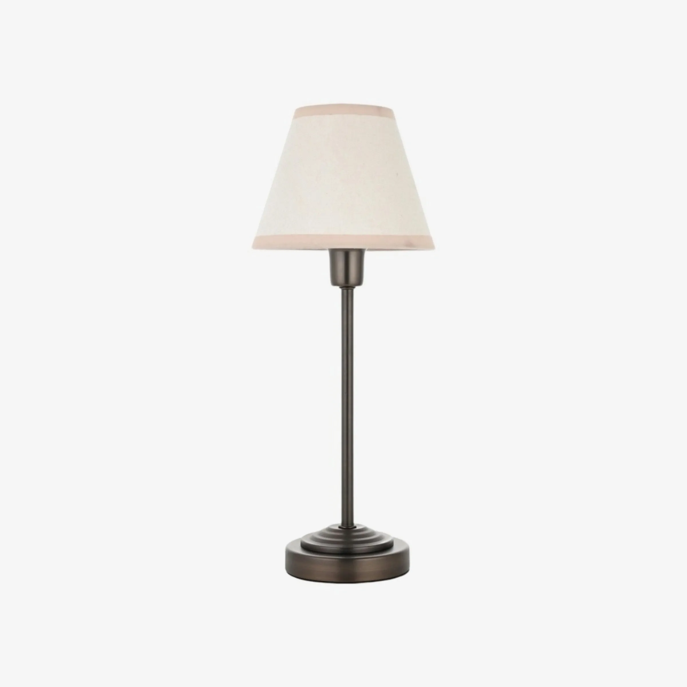 Bronzuno Textured Fabric Desk Lamp - Modern Metal Base Lighting for Offices or Lounges KL1878