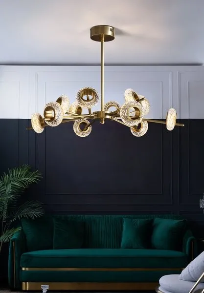 Brass Crystal LED Chandeliers