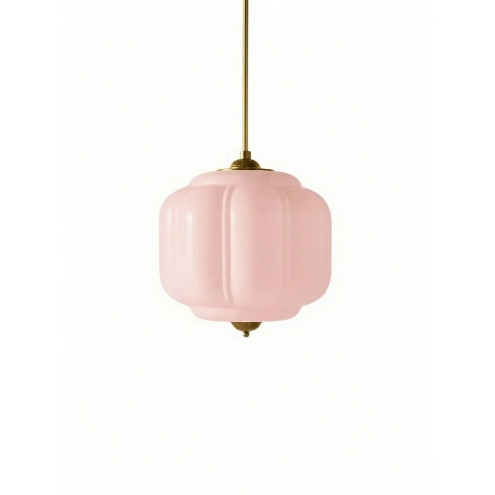 Vintage Eloise Opal Glass Pendant Light KL926