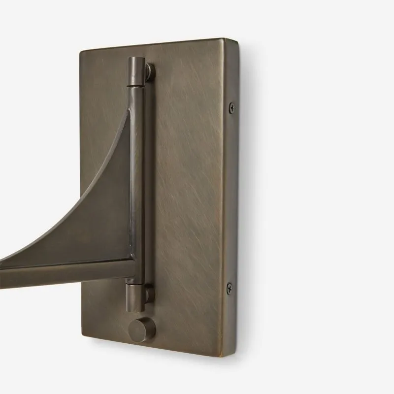 Lumarys Swing-Arm Sconce - Sculptural Linen Shade Wall Lamp in Organic Style for Living or Bedroom KL1624