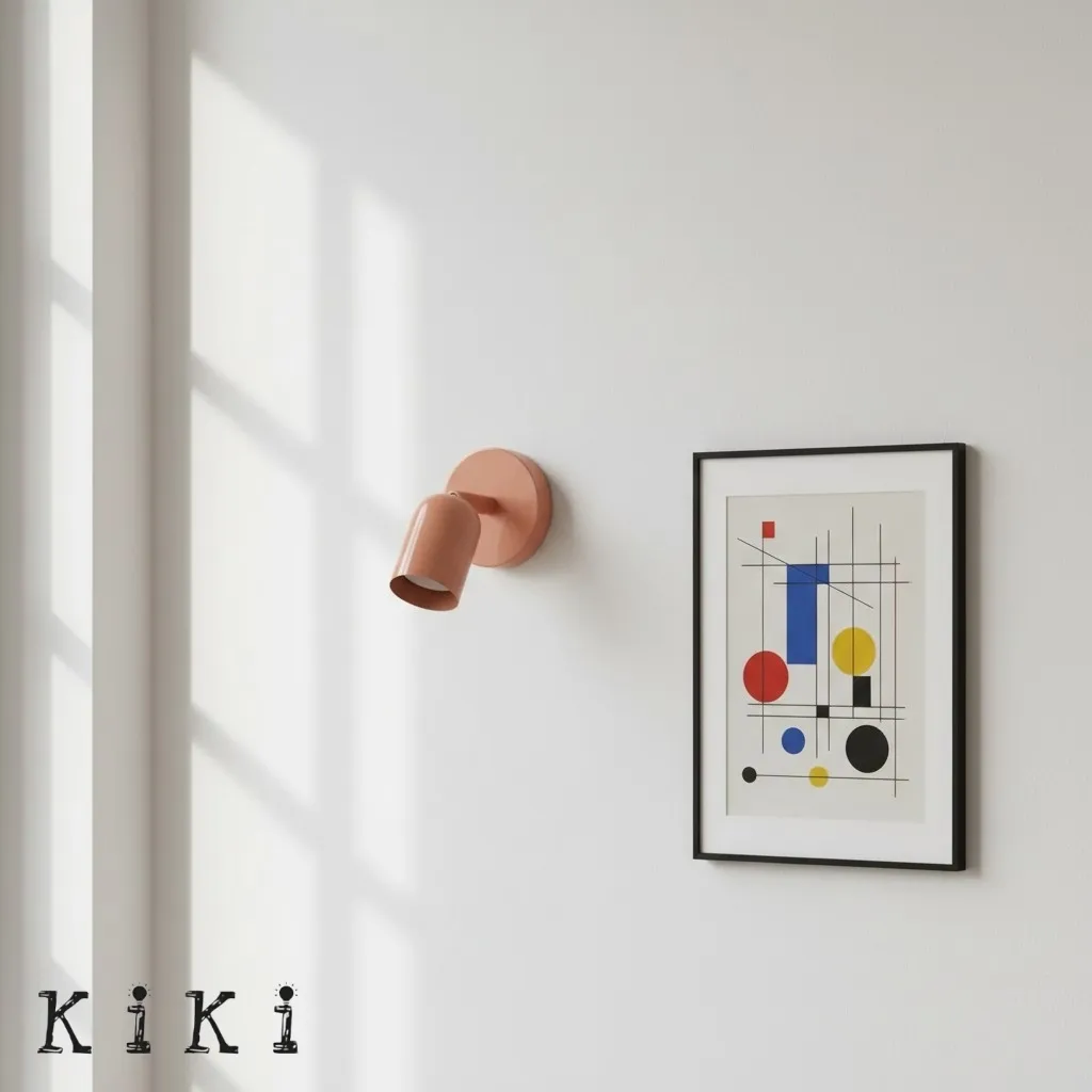 Colorful Bauhaus Cylinder Wall Lamp - Modern Ambient Light for Living Spaces KL15