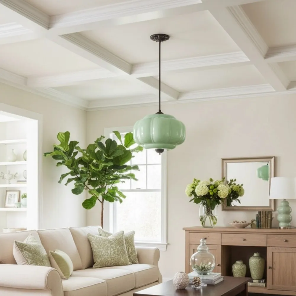 Retro Glass Eloise Pendant Light For Kitchen Island KL801