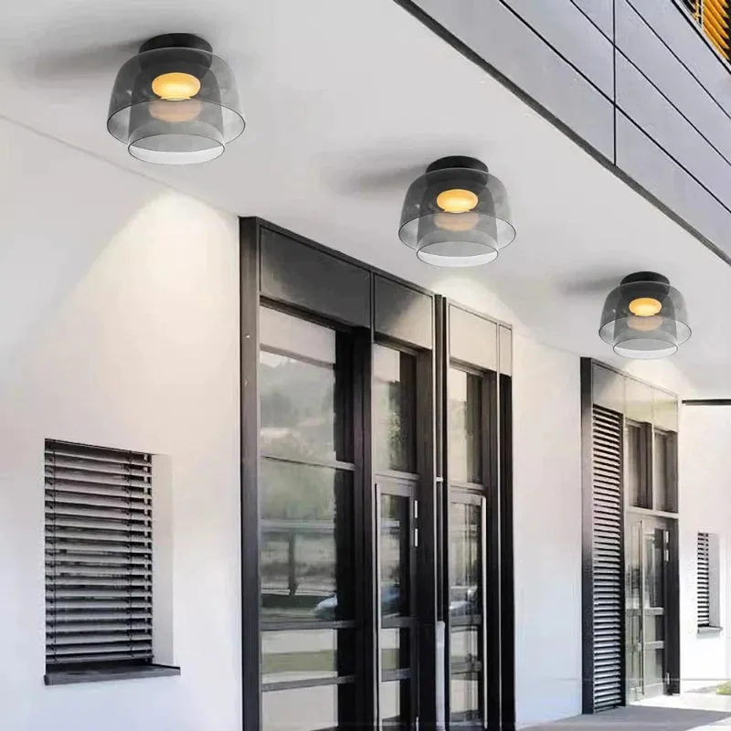 Celestial Morandi Layered Glass Ceiling Light - Scandinavian Ceiling Lamp For Living Room KL2146
