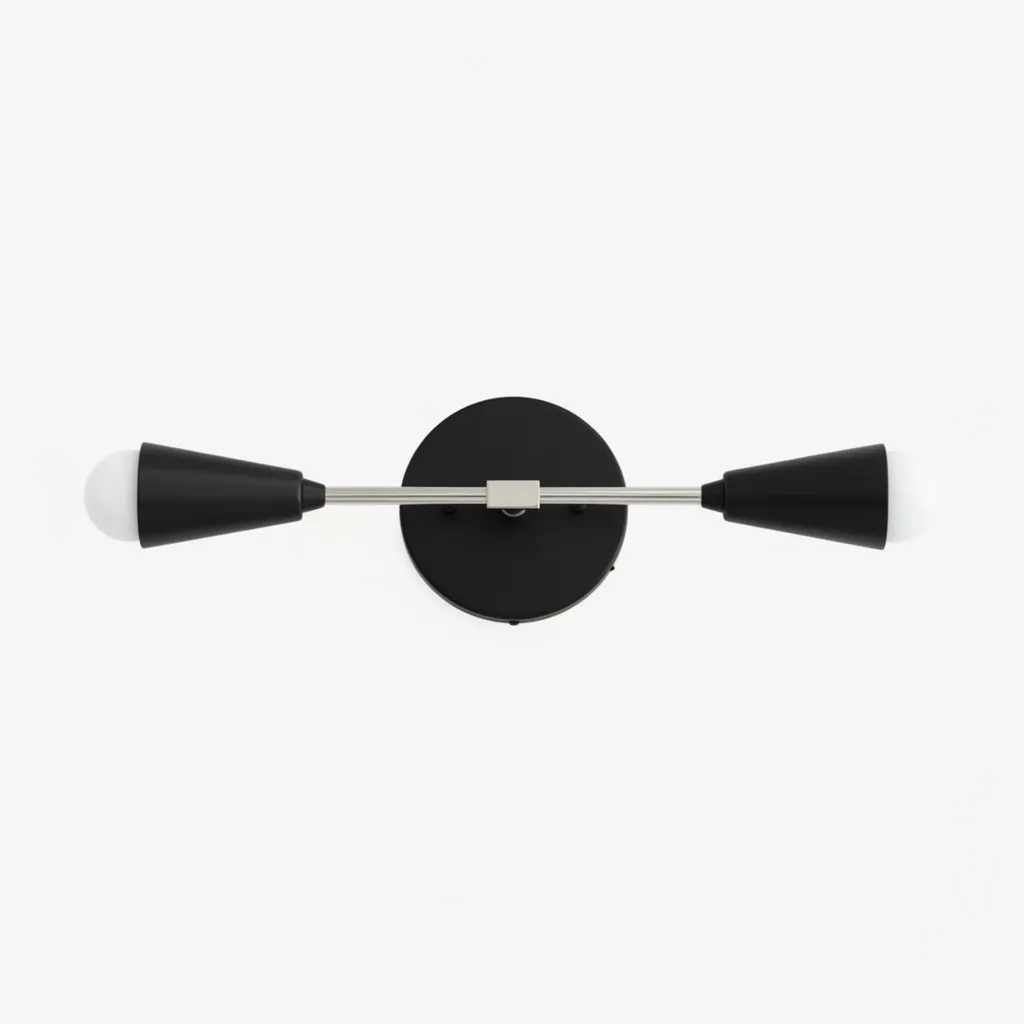 Mobilux Line Minimalist Vanity Light Fixture - Mid Century Bathroom Sconce KL1407