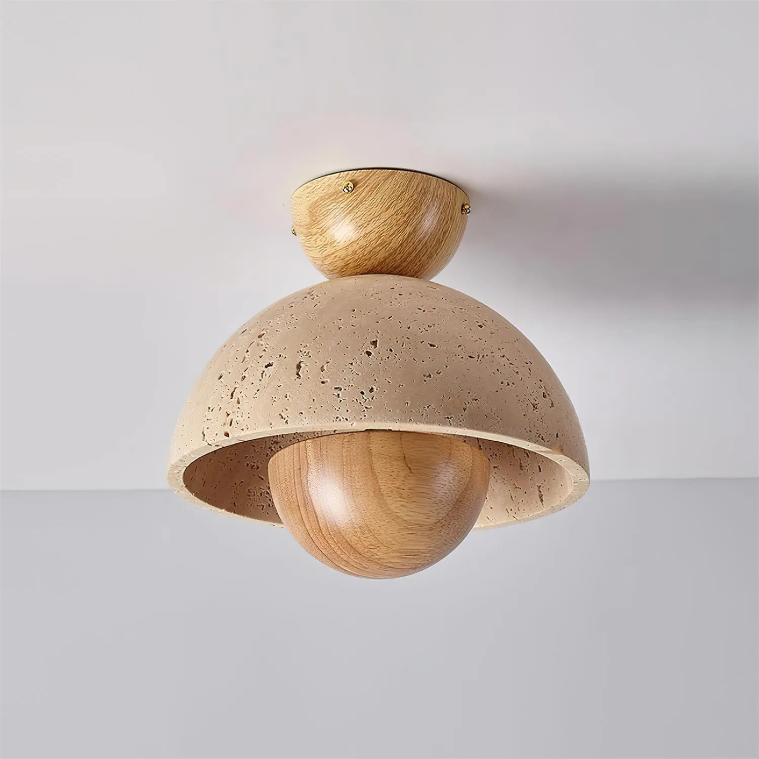 Japanese Wooden Inverted Ceiling Light KL695