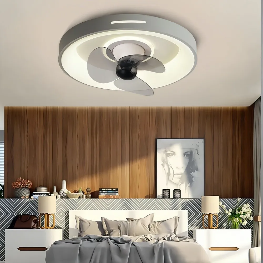 Modern Slient LED Ceiling Fan Light for Bedroom KL931