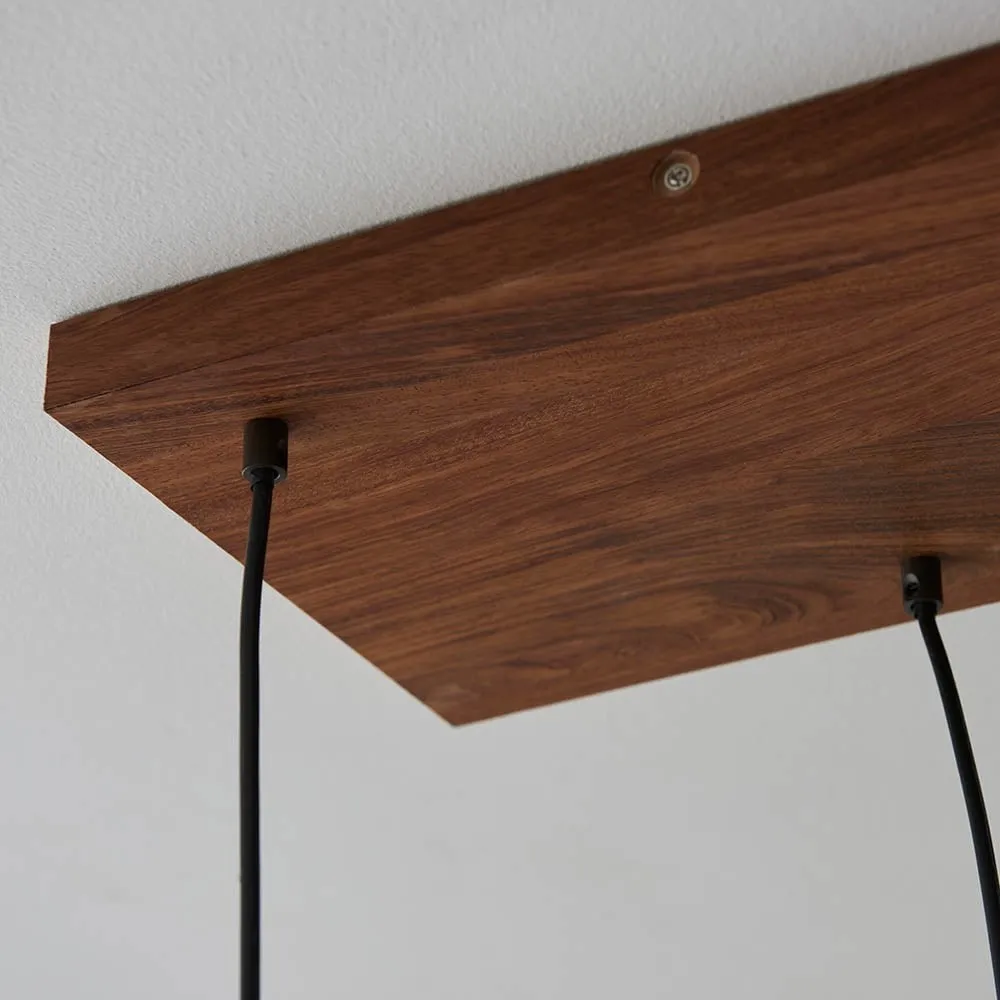 Vornix 6-Light Linear Pendant - Timber Beam Modern Industrial Fixture for Kitchen Island Dining Room KL1804